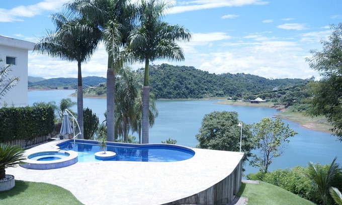 Igarata Cabaña | CASA A BEIRA DA DPRESA, PISCINA, CHURRASQ. HUERTO, 4 DORM. 5 BAÑO. EN COND. FEC
