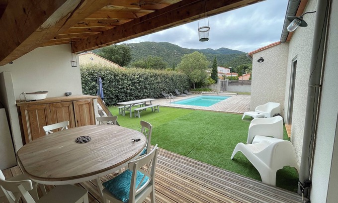 Laroque-des-Alberes Casa | House between sea and mountains. Ideal for family vacations.