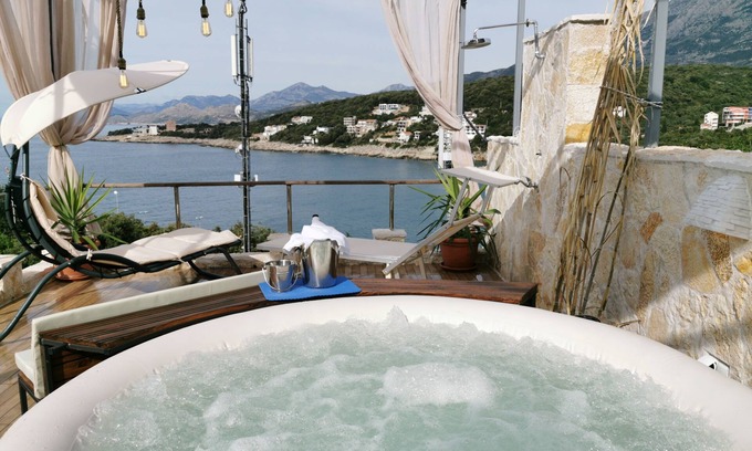 Utjeha Casa | House Carpe Diem with the best sea view and with 3 Jacuzzi