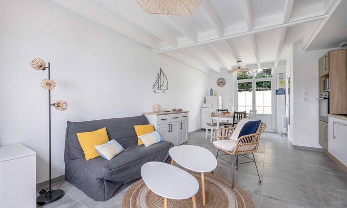 Pornichet Chalet De Esquí | ¡Acogedora casa para 4, a sólo 450m de las playas!