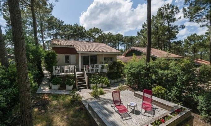 Lacanau-Ocean Casa | Casa 6 personas, residencia con piscina, Lacanau Océan