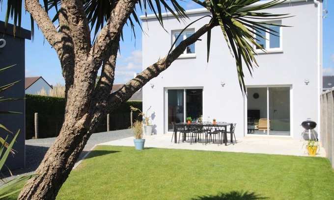 Saint-Jean-de-la-Riviere Cabaña | Casa cerca de la playa con 4 dormitorios y bicicletas incluidas