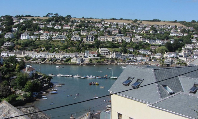 Noss Mayo Casa | Casa con vistas espectaculares del estuario en Noss y Newton. Paseos por la costa, pubs