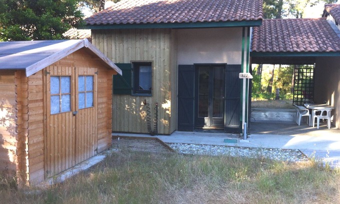 Moliets-et-Maa Cabaña | Casa en residencia, zona tranquila, al borde del bosque, cerca del océano