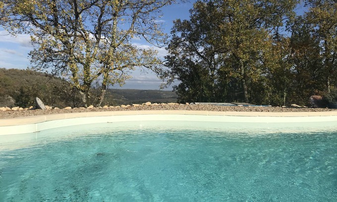 Albas Cabaña | Casa en el campo piscina compartir mascotas y espléndida vista