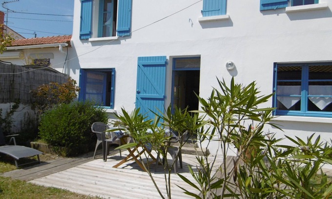 Barbatre Casa | Casa cerca de playa Noirmoutier para 6 con jardín