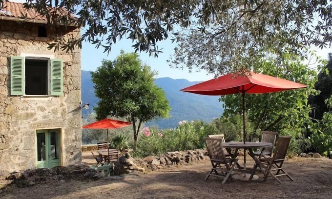 Azzana Casa | Casa de personajes del sur de Córcega, vista impresionante