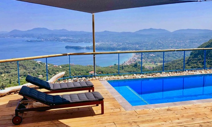 Spartylas Casa | House Sienna, Spectacular Views! Corfiot Riviera Spartilas Corfu Greece
