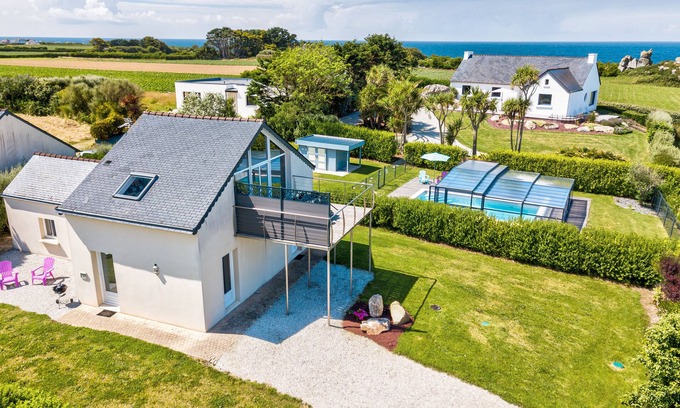 Cleder Casa | CASA TY AR MOR - 50 metros del mar - Acceso wifi - Piscina climatizada - 3 Clévacances