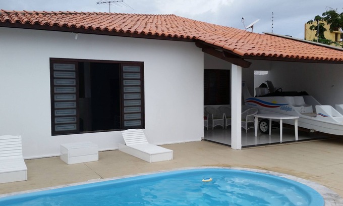 Barra de Sao Miguel Casa | Casa con 03 habitaciones, piscina, a 200 metros de la playa Barra de São Miguel