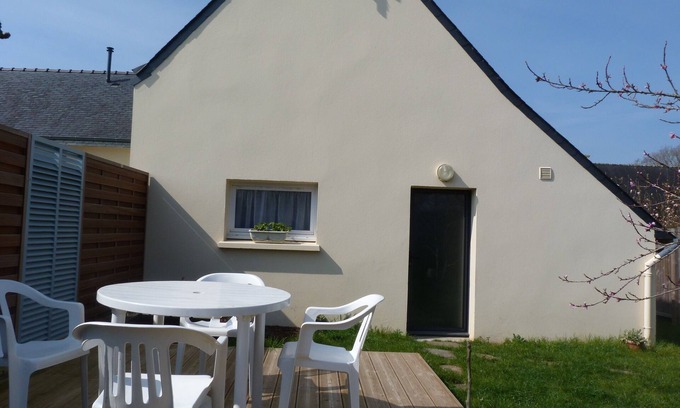 Pont-l'Abbe Casa | Casa con jardín cerrado, zona tranquila, cerca del centro, mar 5 a 6 km