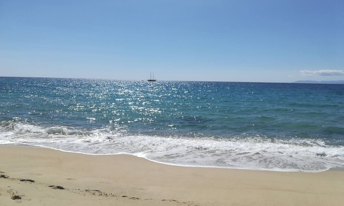 Geremeas Villa | House with garden, 300 meters from the sea view beach.