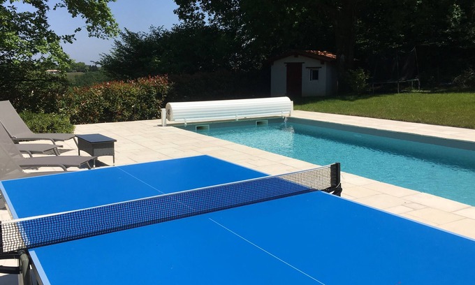 Mouguerre Casa | HOUSE WITH HEATED SWIMMING POOL NEAR BAYONNE ALL COMFORT