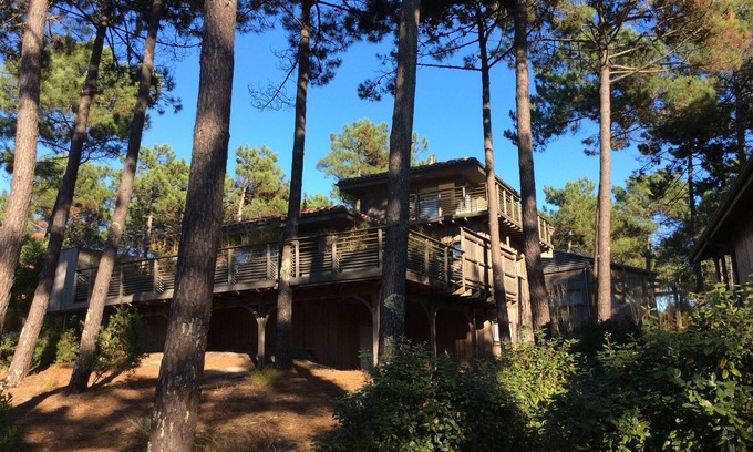 Carcans Plage Villa | Casa con terraza panorámica de 400 metros del mar