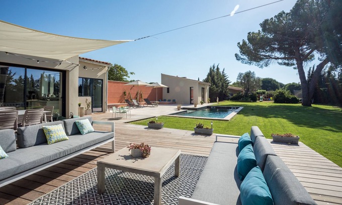 Castelnau-le-Lez Casa | Casa con piscina cerca de la playa y Montpellier