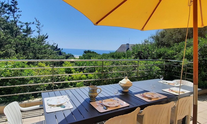 Clohars-Carnoet Casa | House with sea view, private beach access, 6/7 Pers.