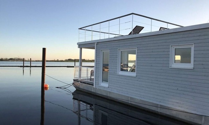 Grossenbrode Apartamento | Casa flotante cómoda casa de vacaciones