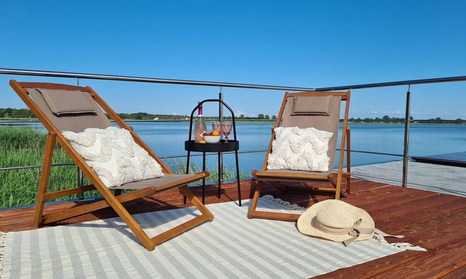 Mielno Alquiler De Eote | Casa flotante en Łazy junto al lago Jamno