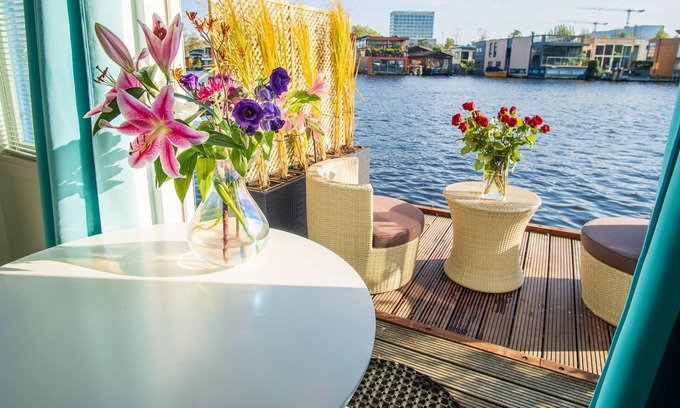 Westlandgracht Alquiler De Eote | Casa flotante - ¡Despierta con una gran vista!