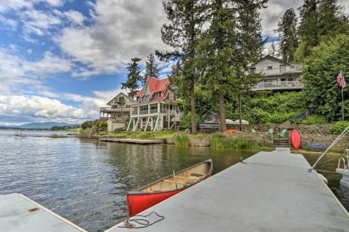 Newman Lake Casa | Huvila Haven Lake Front Home with Dock and Hot Tub