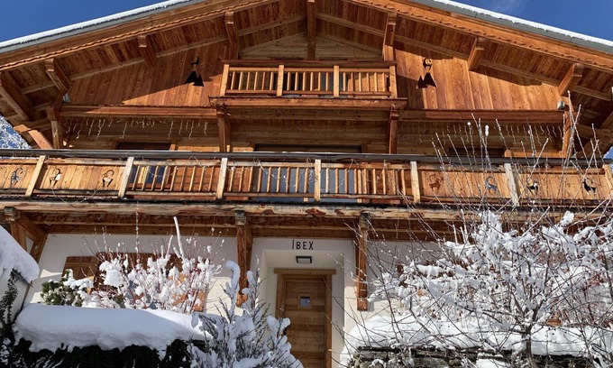 Le Bettex Chalet De Esquí | IBEX CHALET frente al Mont-Blanc y ski-in ski-out