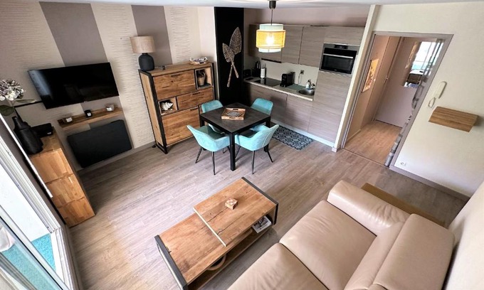 La Baule-Escoublac Apartamento | Ideal cozy nest with terrasse and parking spot