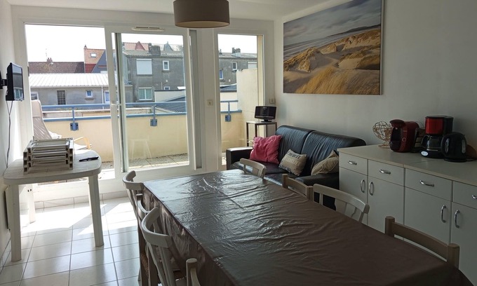Merlimont-Plage Apartamento | Ideal stay at the foot of the beach, all comfort!