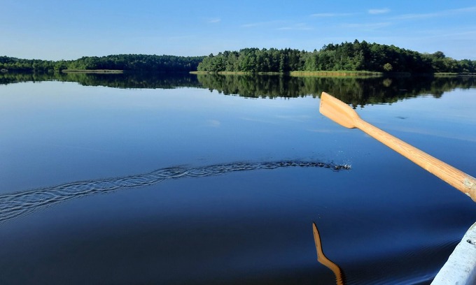 Wittstock/Dosse Casa | Idyll at the Baalsee bungalow, sleeping barrel and rowing boat
