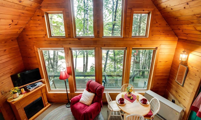 Hill Cabina | Idyllic Little Bass Lake Cabin with Fire Pit!