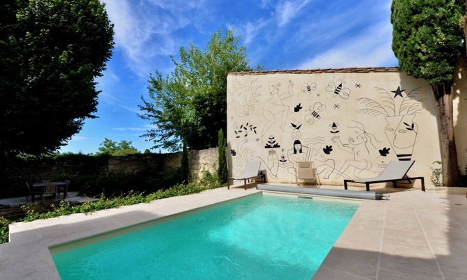 Saint-Siffret Casa | In the Provence Gardoise, 4 BR, garden, pool, air conditioning, 4km from Uzès