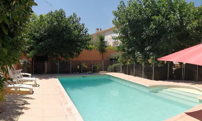 Florensac Apartamento | In villa F3 apartment with swimming pool