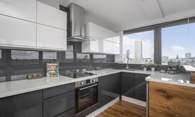 Latchmere Apartamento | Nuevo apartamento 3BR en Battersea con vistas increíbles de Londres
