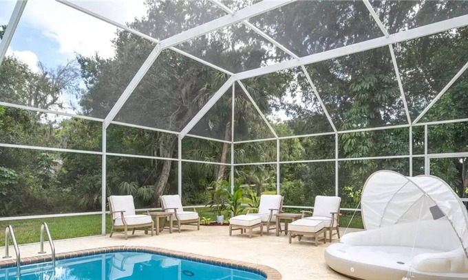 Roseland Casa | Intracoastal estate: waterfront, pool, private beach-close to everything!