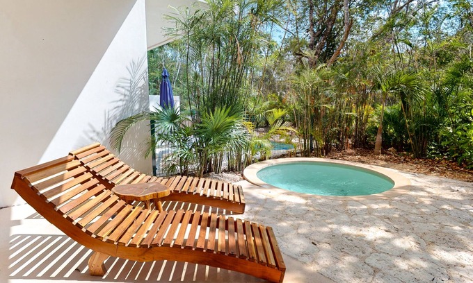 Tulum Apartamento | Inviting dog-friendly apartment with pool, fitness area, balcony, & W/D