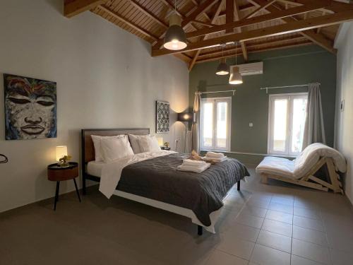 Lesvos Apartamento | Iriki Loft, ένας ατμοσφαιρικός ρετρό χώρος στην Ερμού