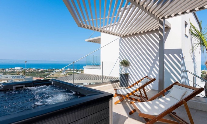 Anissaras Casa | ISholidays Harmony - 2 Bedroom Sea View Villa with Jacuzzi