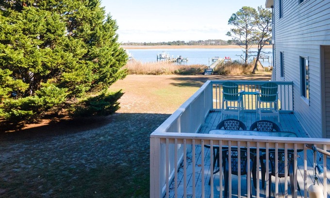 Piney Island Casa | Island Sunrise - Pet friendly; waterfront duplex!