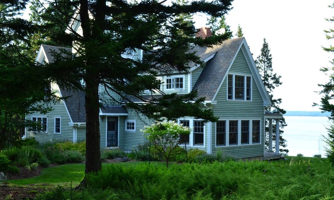Islesboro Casa | Islesboro Island Maine casa frente al mar en 12 Acres privada