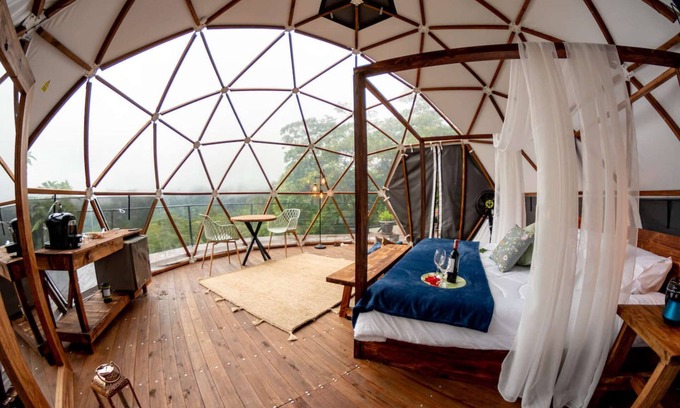 San Francisco Casa | It is a beautiful luxury glamping site located next to a forest reserve and a great view.