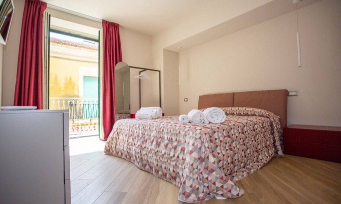 Santa Maria di Castellabate Hotel | CAMERA HERMES-Doble con dos camas-Negocios-Baño Privado-Balcón