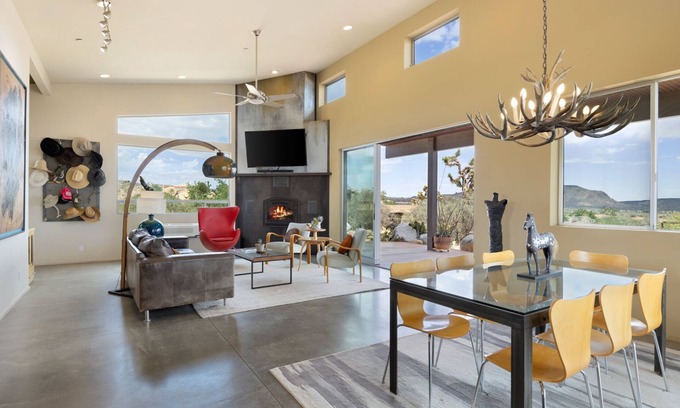 Pioneertown Casa | Jackalope Junction - Pool, Hot Tub, Fire Pit, BBQ and Desert Views!