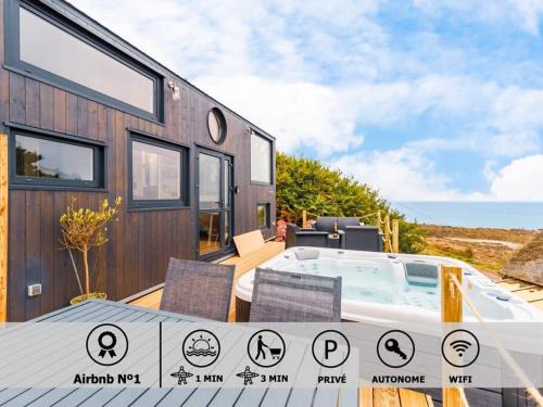 Trevou-Treguignec Chalet De Esquí | Jacuzzi Tiny-House face mer Evasion sur la falaise