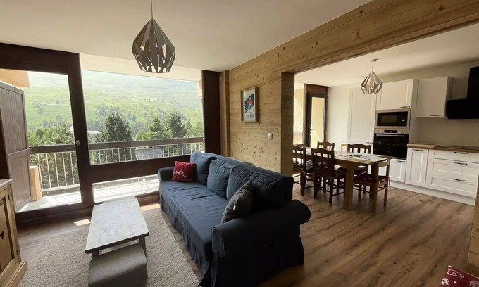 Mont-de-Lans Apartamento | Jandri Residence - Beautiful new T3 at the start of the Belle Étoile telemix