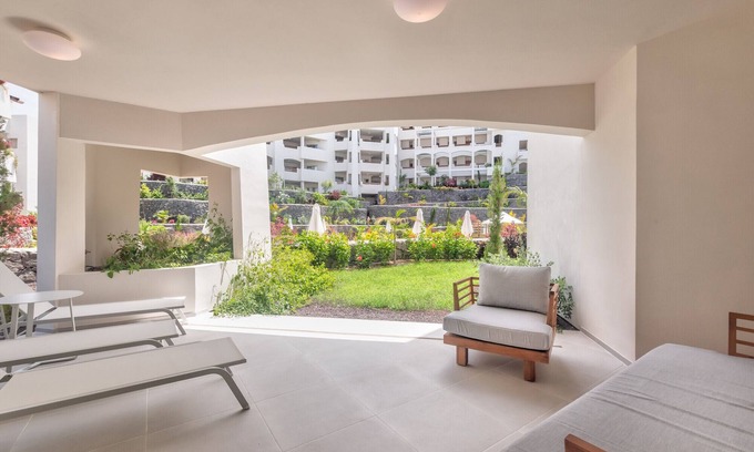 Palm-Mar Casa | Jardines - Adama 0.1 VISTA PISCINA & JARDÍN 2B
