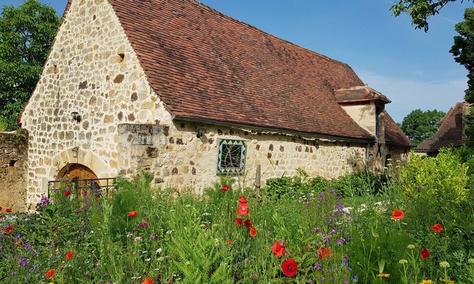 Cenac-et-Saint-Julien Cabaña | Jardins du Périgord con terraza, piscina, spa, sauna, a 12 km de Sarlat