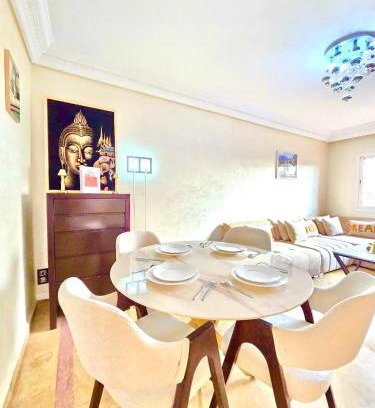 Oulad Khallouf Apartamento | Joli et chic Appartement à Marrakech - balcon privé et confort