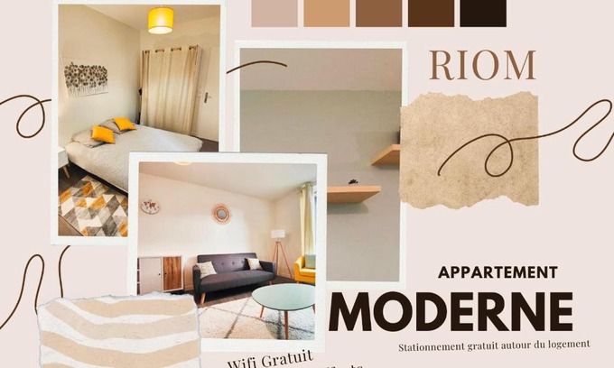 Riom Apartamento | Joli T2 Le Moderne