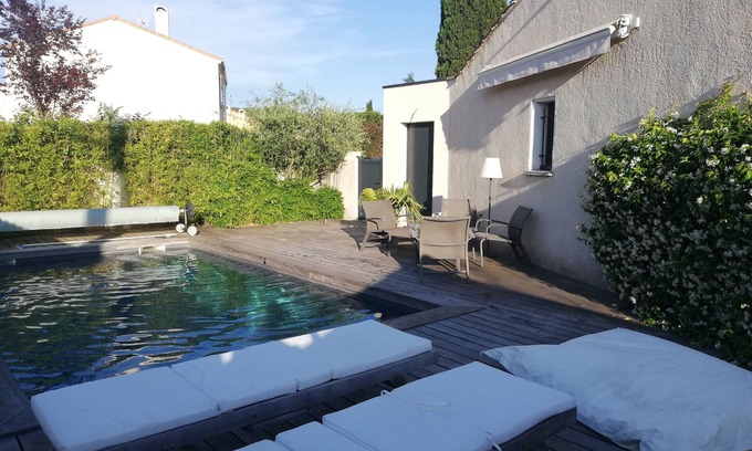 Prades-le-Lez Casa | Jolie Maison Moderne Climatisée Avec Piscine Proche de Montpellier