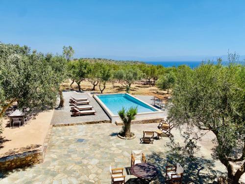 East Mani Villa | Joyanna Villa Pool, Sea View & Olive Grove Serenity in Mani