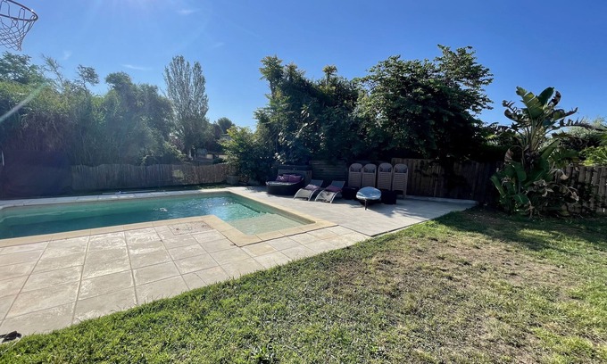 Juan-les-Pins Villa | Juan-les-Pins, cerca de las playas, hermosa villa con piscina y jardín